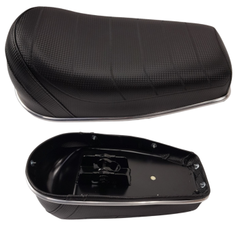 Sitzbank "Banane" mit Chromleiste